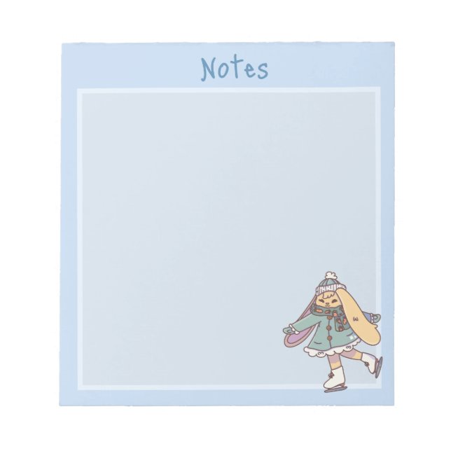 Bloco De Notas Patinação no Gelo Daisy (Frente)