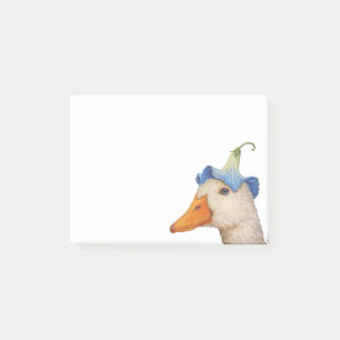 Bloco De Notas Pato com notas de post-it da corriola