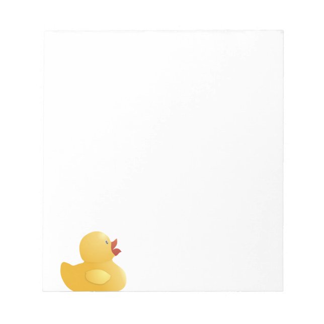 Bloco De Notas Pato de Borracha Amarelo (Frente)