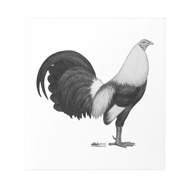 Bloco De Notas Pato De Cinza De Gamecock (Frente)