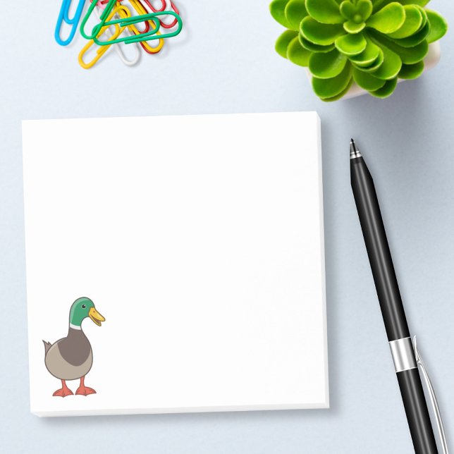 Bloco De Notas Pato Manso Desenho Animado Fofo (Criador carregado)