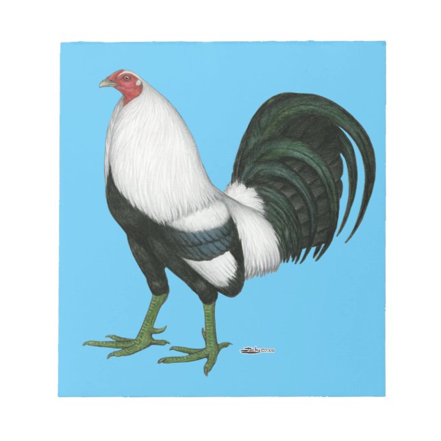 Bloco De Notas Pato Prateado de Gamecock (Frente)