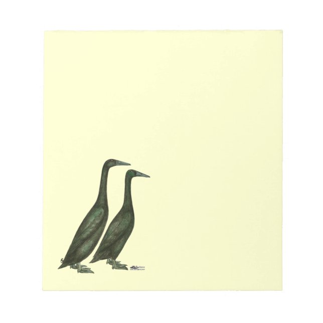Bloco De Notas Patos-Corredor Negros (Frente)
