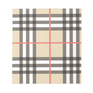 Bloco De Notas Patterno Na moda da Moda Geométrica Escocesa