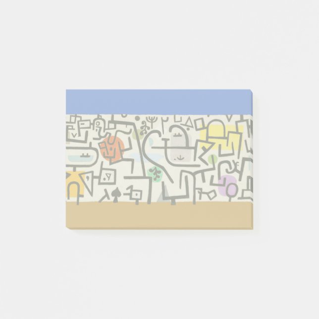 Bloco De Notas Paul Klee Rich Harbor Expressionismo Abstrato (Frente)