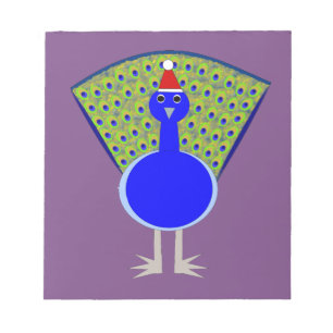 Bloco De Notas Pavão de Natal Engraçado