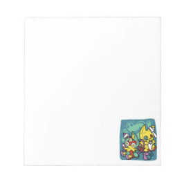 Bloco De Notas Paw-sitively Frightful | Monstrous Cats Halloween 