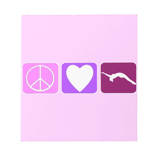 Bloco De Notas Paz Amor e Tumble (Frente)
