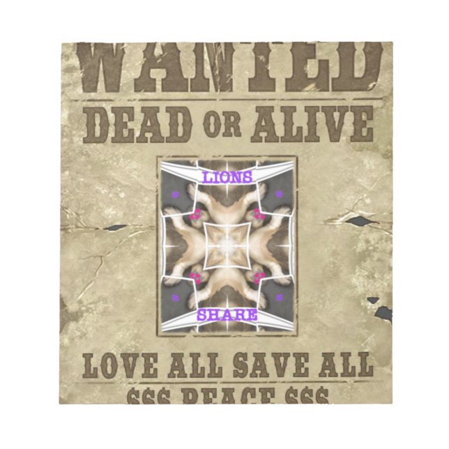 Bloco De Notas Paz desejada (Frente)