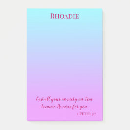 Bloco De Notas Paz Inspiradora Bonito e Roxa