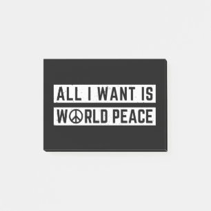 Bloco De Notas Paz mundial