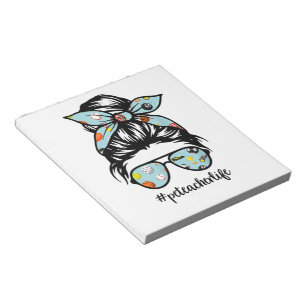 Bloco De Notas Pe Professor Messer Bun Hair Glass