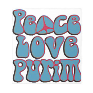 Bloco De Notas Peace Love Purim.png