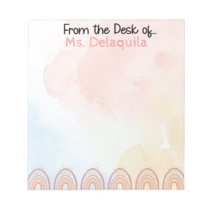 Bloco De Notas Peach and pink tones Personalized Notepad