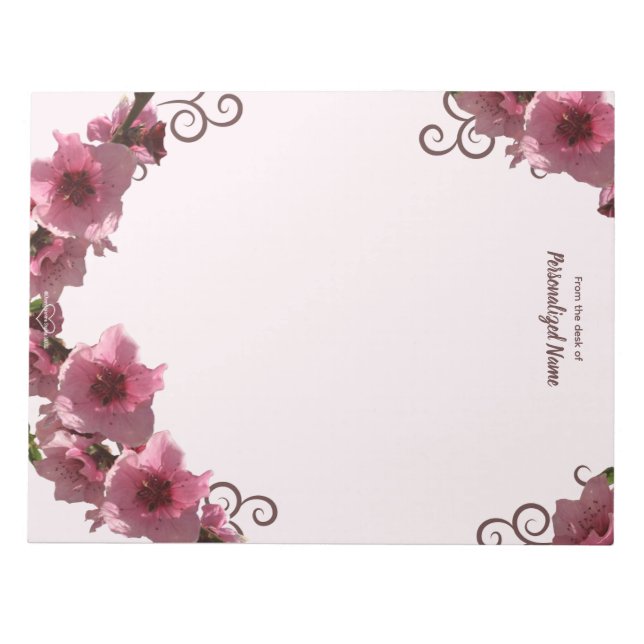 Bloco De Notas Peach Blossoms Unline (Frente)