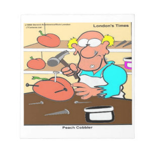 Bloco De Notas Peach Cobbler Funny LTCartoons