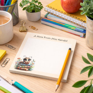 Bloco de Notas Peach do Bibliófilo Caprichoso