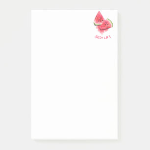 Bloco De Notas Peças de Melancia Suculenta Vermelha, Suculenta - 