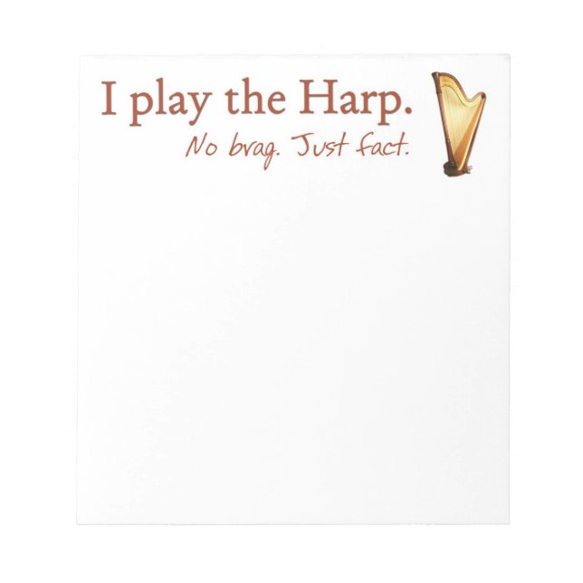 Bloco De Notas Pedal Harp Note Pad (Frente)