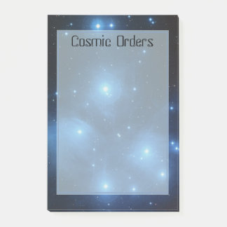 Bloco De Notas Pedidos Cósmicos Estrelas