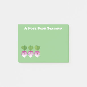 Bloco De Notas Pedra de desenho animada de verduras e legumes