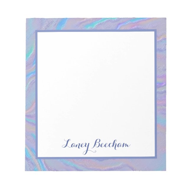 Bloco De Notas Pedra Iridescente Mezmerizadora (Frente)