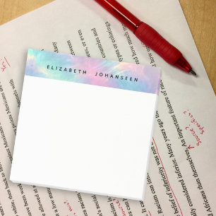 Bloco De Notas Pedra Óptica Holográfica Falsa Colorida