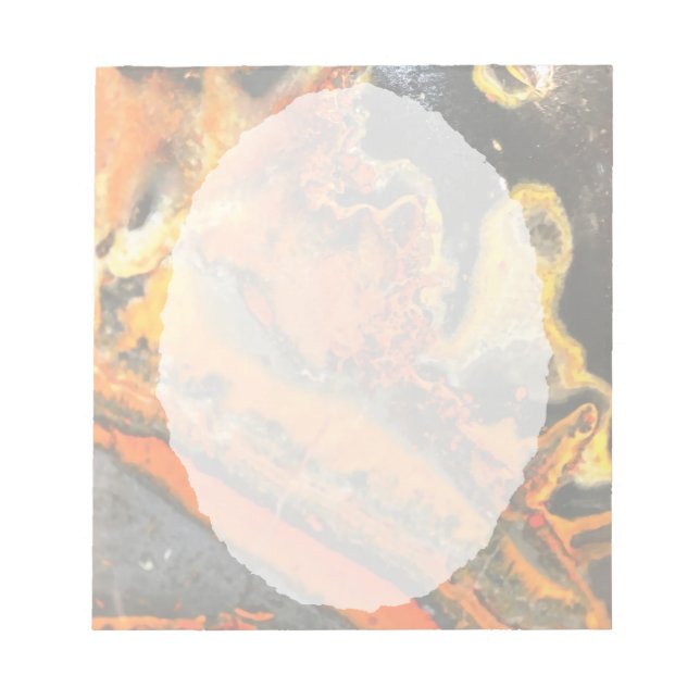Bloco De Notas Pedras Laranja Desenroscadas (Frente)