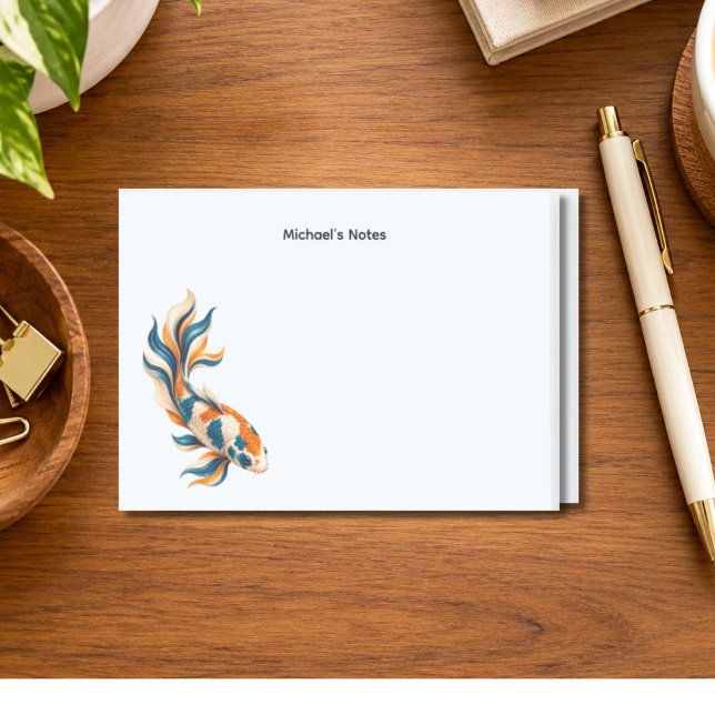 Bloco De Notas Peixe Koi Personalizado (Criador carregado)