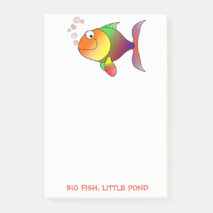 Bloco De Notas PEIXES GRANDES, PEQUENOS PEIXES - Pad de Nota