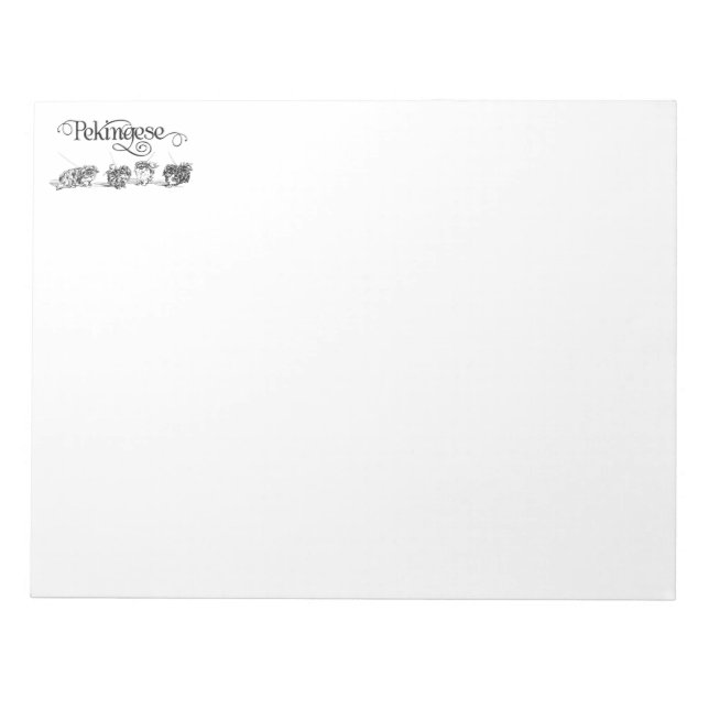 Bloco De Notas Pekingese (Frente)