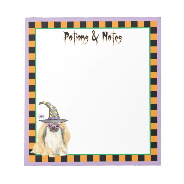 Bloco De Notas Pekingese Witch Notepad (Frente)