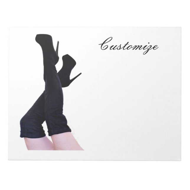 Bloco De Notas Pele Preta Boot Thunder_Cove (Frente)