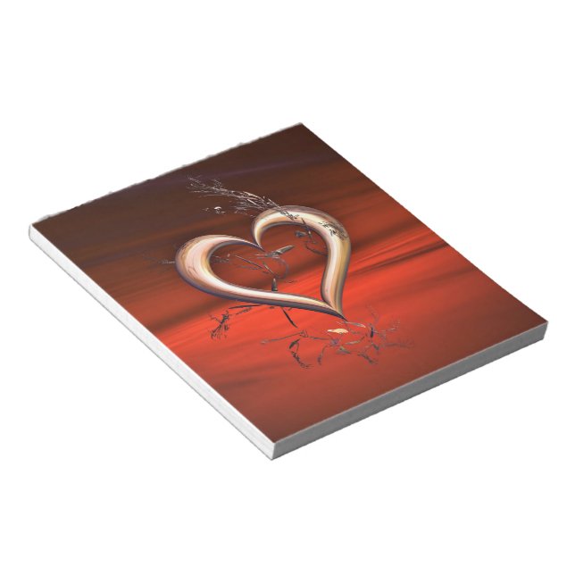 Bloco De Notas Pelo Amor do Vermelho (Inclinado)