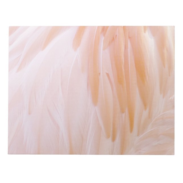 Bloco De Notas Penas de Flamingo em Tons de Rosa (Frente)