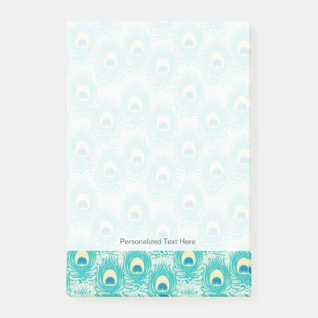 Bloco De Notas Penas de peacock (Frente)