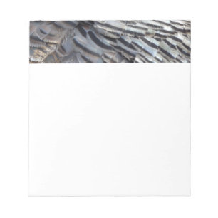 Bloco De Notas Penas de Peru Selvagem II Design Abstrato da Natur
