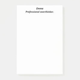 Bloco De Notas Pensador profissional, Engraçado, Testemunha, Pers