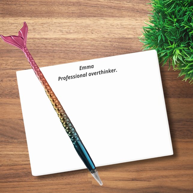 Bloco De Notas Pensador profissional, Engraçado, Testemunha, Pers (Criador carregado)