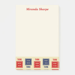 Bloco De Notas Pensamento inspiracional fora da caixa