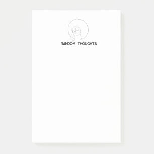 Bloco De Notas Pensamentos Aleatórios Afro