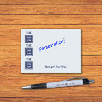 Pense fora da caixa, azul inteligente