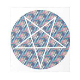 Bloco De Notas pentagrama de holograma