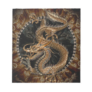 Bloco De Notas Pentagrama do dragão