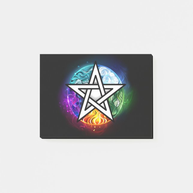 Bloco De Notas pentagrama wiccano (Frente)