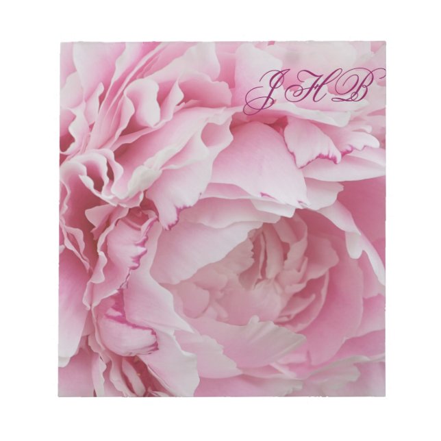 Bloco De Notas Peônia Rosa (Frente)