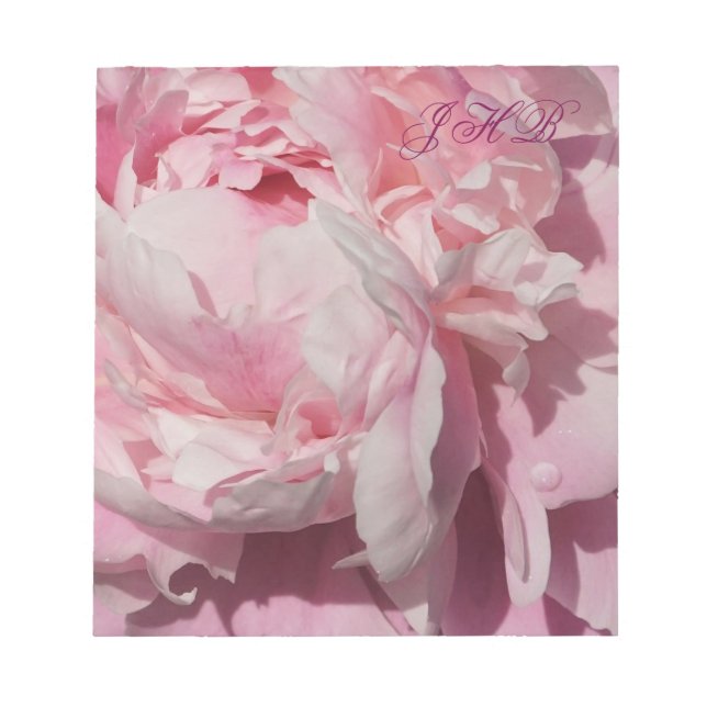 Bloco De Notas Peônia Rosa (Frente)