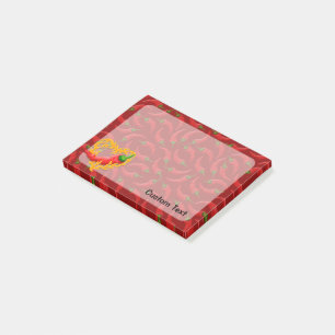 Bloco De Notas Pepper Chili com Flame Heart