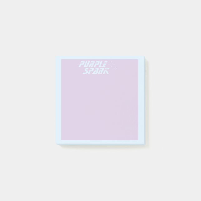 Bloco De Notas Pequena empresa azul púrpura (Frente)