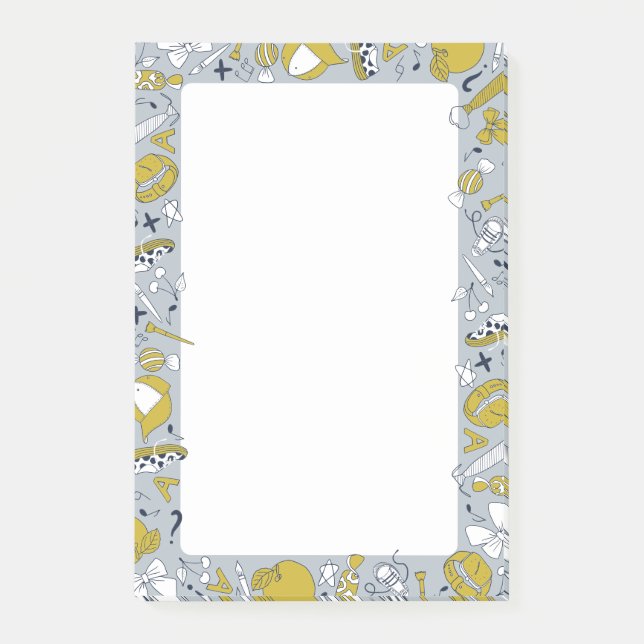 Bloco De Notas Pequenas Coisas Escolares na do Professor(a)  (Frente)